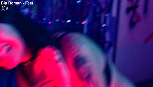 her tiny feet tickle me into total choking submission