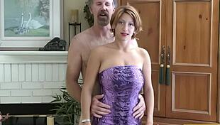 gorgeous huge boobs blonde milf... shes suckin cock so good i cant believe it