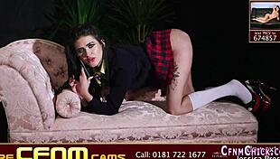 uhh i can't believe how this cfnm babe humiliates me with her handjob till i explode everywhere