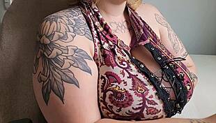 Chubby office friend with huge saggy tits and hairy pussy plays solo at work