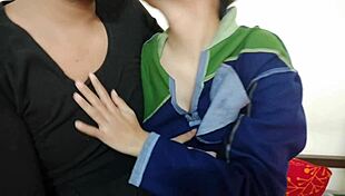 hot indian milf takes monster cock doggystyle bent over kitchen then rides cowgirl deepthroat