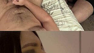 sh curvy wife blows fat old cock while cuckold watches