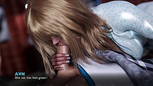 Timestamps Lost Love 27 Facetime with GF While MILF Sucks Massive Dick in Hentai Style