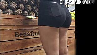 spying that hot blonde at the market feels so damn naughty