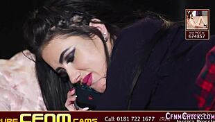 uhh i can't believe how this cfnm babe humiliates me with her handjob till i explode everywhere