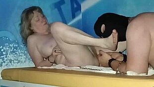 whoa chained up in bdsm delta maitresse kantalis gets ebed hard with uro play and filthy toilet humiliation 😈🔗💦