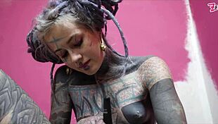 stretching my anal gape in work clothes makes me squirt so hard