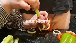 kitchen cock torment cooking episode heats up