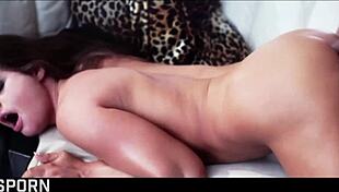 Hungarian brunette milf teases perfect ass sensually