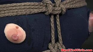 india summer locked in overarm breast bondage play 😈🔗