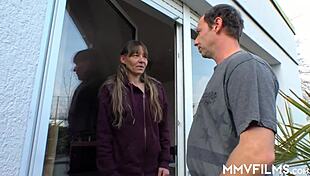 Mature Brunette With Natural Small Tits Gets Pussy Fingered Licked Then Hardcore Pounded