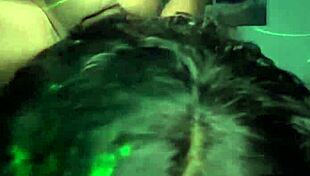 ebony babe bent over doggystyle rides big black cock to creampie finish