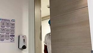 Horny doctor fucks busty patient doggystyle in hospital with big cock