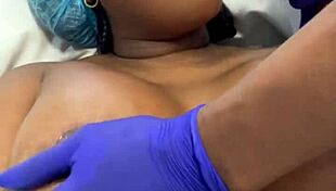 Horny doctor fucks busty patient doggystyle in hospital with big cock