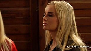 pale big natural tits lesbian slave bound whipped submissive by mistress