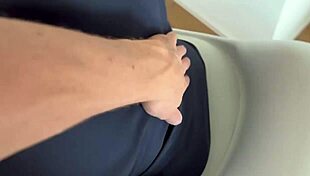super pregnant petite brunette bounces on cock at nine months