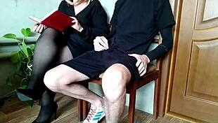 oh man fantasizing risking it all for juicy mature milf's hairy pussy squirting cum covered stockings legs 😍💦