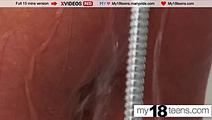 My18teen Sexy Blonde Teases in Tender Solo Temptation Session