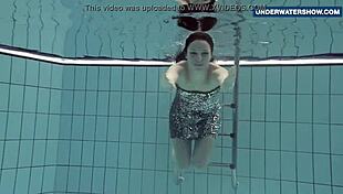 Flashing Bright Tits Underwater Ignites Horny Beach Nudist Vibes