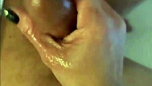 naughty wife confesses how she jerks huge cock till cum covers her slut tits