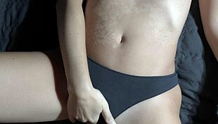 he explodes cum on my soaked panties then i finger myself to squirting climax