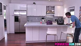 she caught her step aunt perving and now fucks his hard cock pov