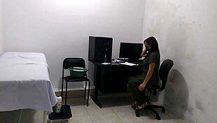 check out this curvy latina nurse shaking her huge ass to care for her kinky patient homemade style