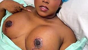 Horny doctor fucks busty patient doggystyle in hospital with big cock