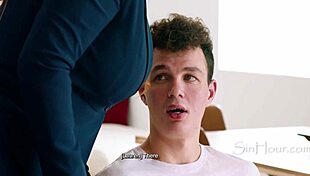 stepmom's flight attendant roleplay with lauren phillips goes wild fuck fest 😏✈️