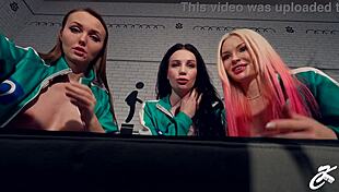 wanna join squid game parody orgy with anal toys double penetration and monster cocks?