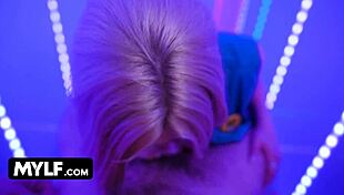 on her first day blonde milf with perfect natural tits gets boss doggystyle deepthroat