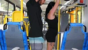 Morena's Dirty Bus Ass Worship And Raw Cock Ride