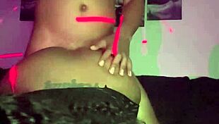 ebony babe bent over doggystyle rides big black cock to creampie finish