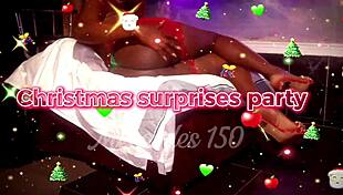 pov: 18yo slut's wild christmas threesome party... ass shaking, lingerie ripped, full vid on sheer 🔥🍾👯‍♀️