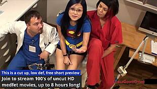 super mina saved by nurse in hospital fetish fingering