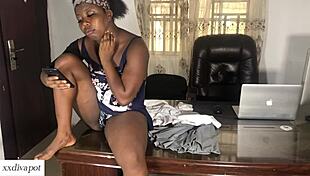 who's banging in my office sex tape with huge cock deepthroat cumshot?!