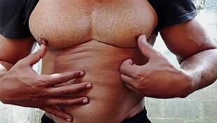 yuri gaúcho brazilian bear pounds his huge cock solo big cumload explodes