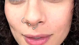 Petite latina brunette gags on cock deepthroats rides cowgirl then missionary cum on tits