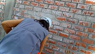 argentinian engineer nataly bends over in construction site for sensual doggystyle with her perfect latina body