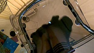 hey check this cute girl trying on lingerie in porn casting