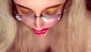 Bimbo Belly Dancer Queen Twerks Glasses On In Celebrity Fetish Song