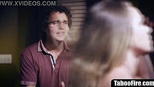 step-brother can't resist slamming shaved slut stepsis pussy deep