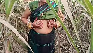 Desi village girl pisses publicly in indian outdoor toilet