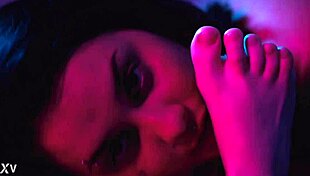 acidalia's first steamy foot worship with latina lesbian licks