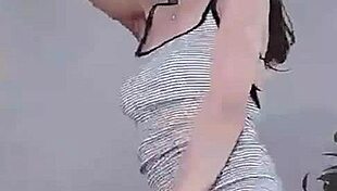 Korean teen solo teases her natural body sensually