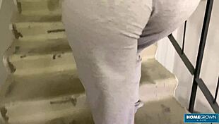 hey babe, wanna see this cute couple tease pussy on rooftop then fuck hard?