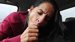 No cash for ride? Hot wife pays with sloppy blowjob instead 😏💦