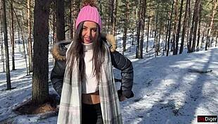 wanna feel my cum dripping from your pussy after forest creampie sex?