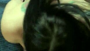 i chain up gia on knees for sloppy deepthroat face fuck