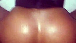 Juicy Ebony Ass Bent Over for Daddy's Monster Cock Pounding